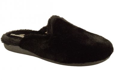 Παντόφλες γυναικείες | Υφασμάτινες | Υφαντίδης | 401240 | Μαύρο - Υφαντίδης - 